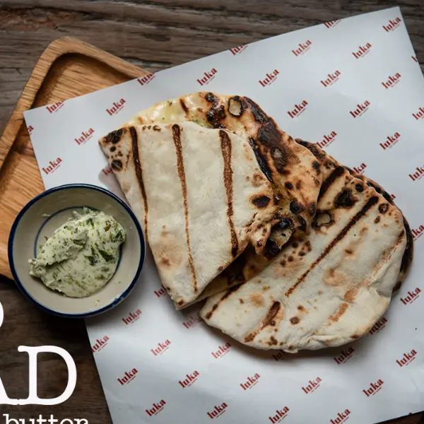 Charcoal-Grilled Flatbread  (v) 