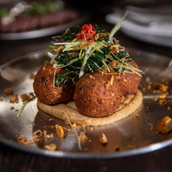 Curried Falafel Hommus