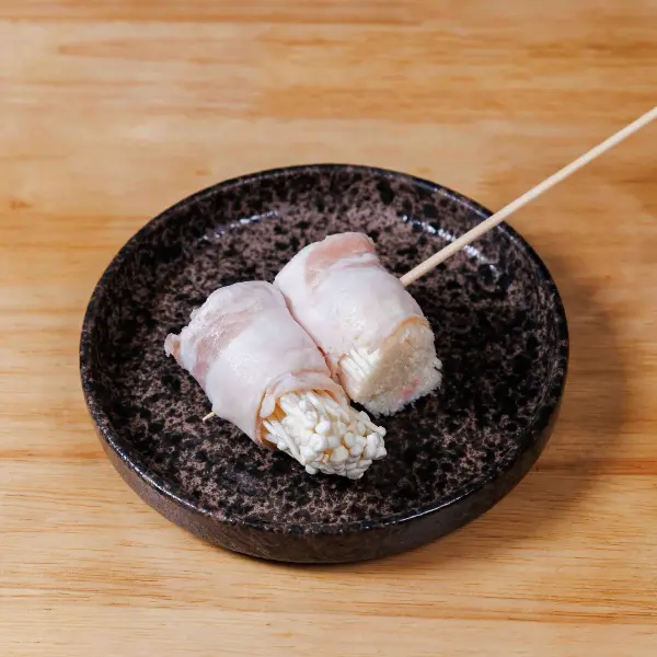 Butabara Enoki Maki (สามชั้นพันเห็ดเข็มทอง)